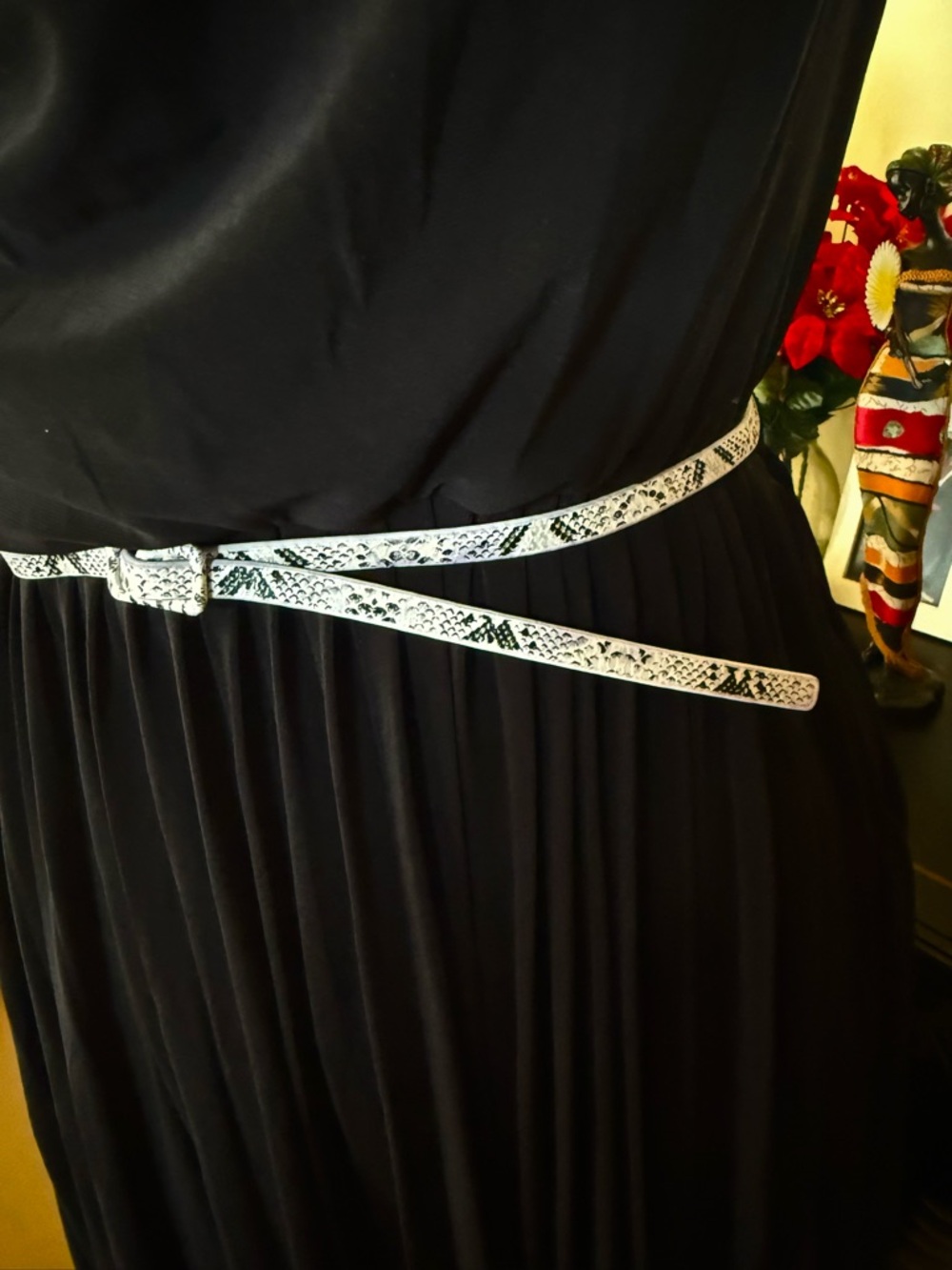 Jones New York Classic Black Draped Pleated Women's Dress - Picture 9 of 13